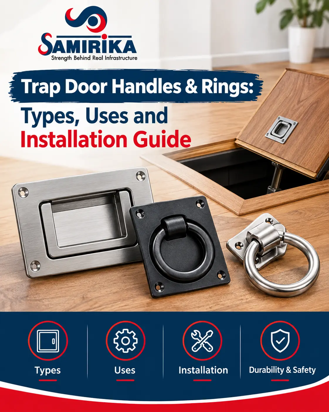 Trap Door Handles Rings Types Uses and Installation Guide